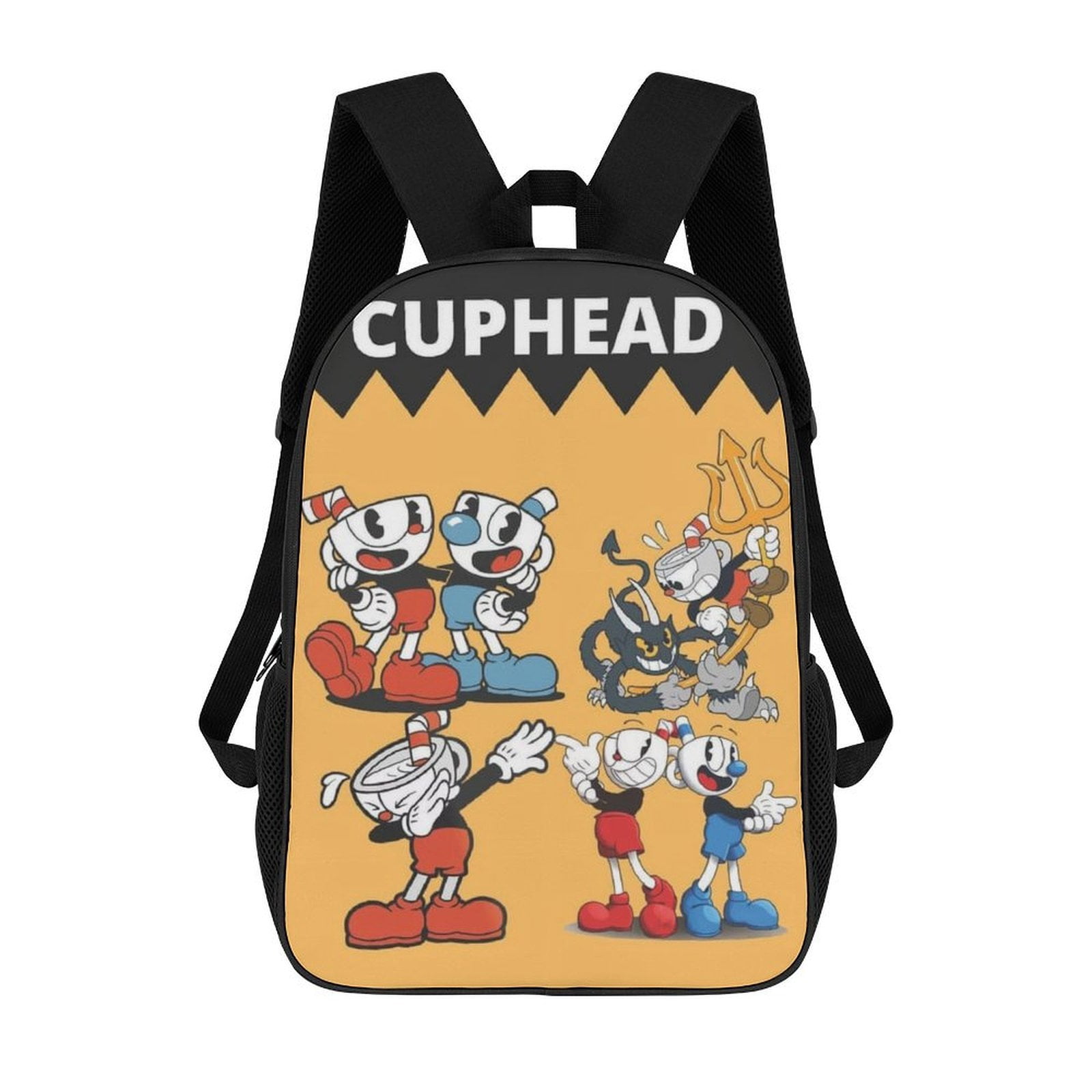 Cuphead Mugman Brothers School Bag Laptop Backpack Casual Shoulders ...
