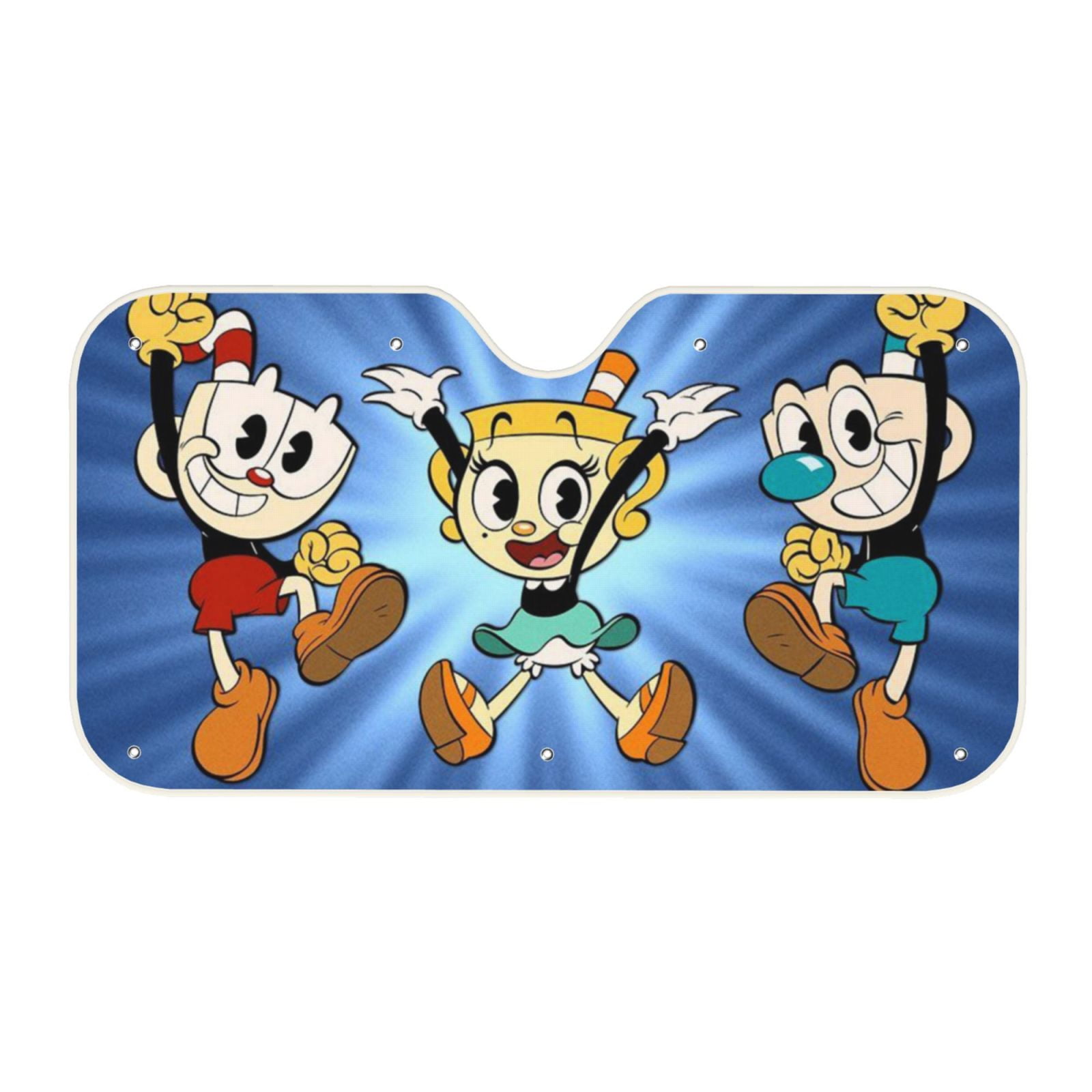 Cuphead Mugman Chalice Foldable Car Windshield Sunshade Vehicle ...