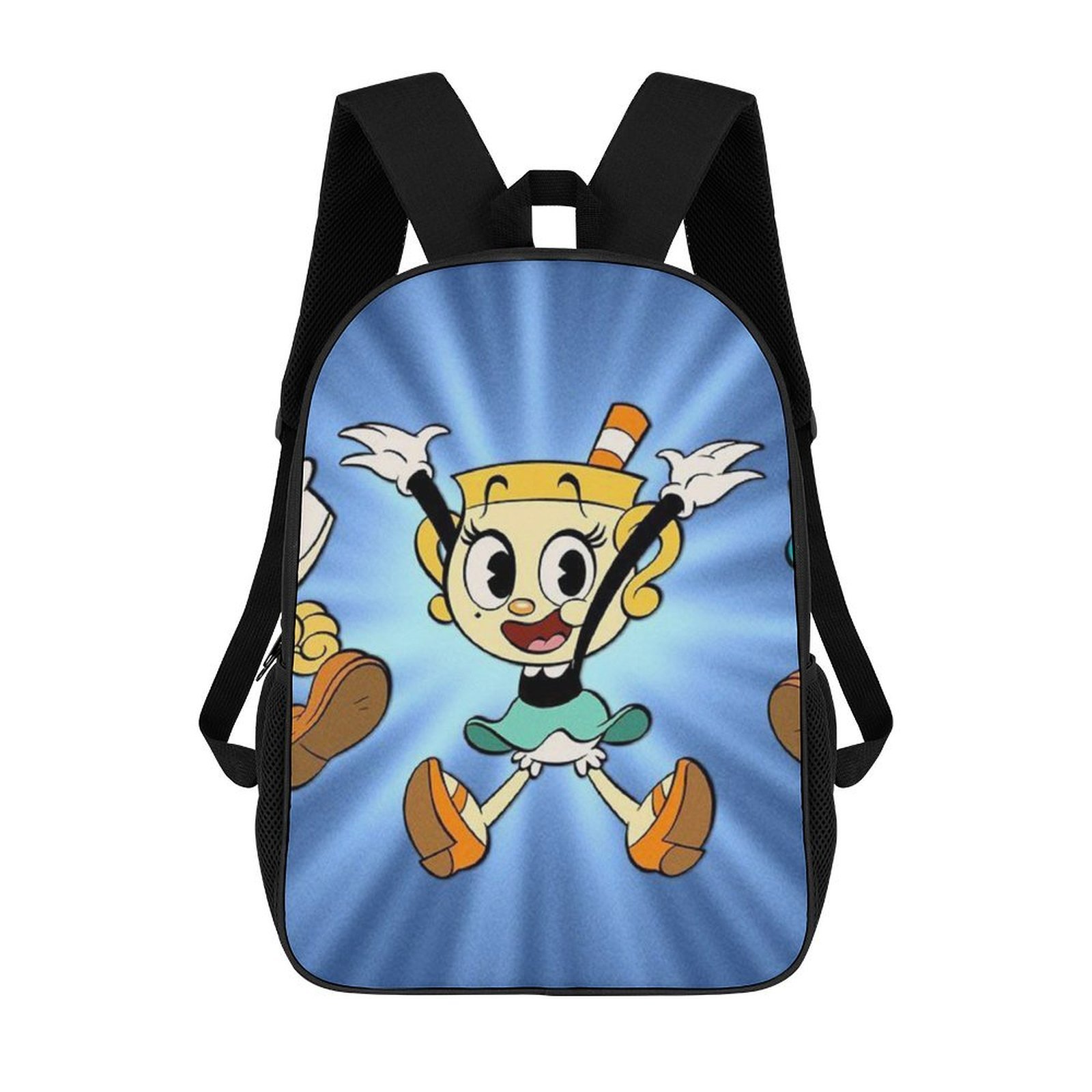 Cuphead Mugman Chalice School Bag Laptop Backpack Casual Shoulders ...