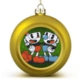 thumbnail image 1 of Cuphead Mugman Christmas Balls Sparkling Christmas Tree Hanging Ornaments Party Home Decor Xmas Christmas Gifts, 1 of 8