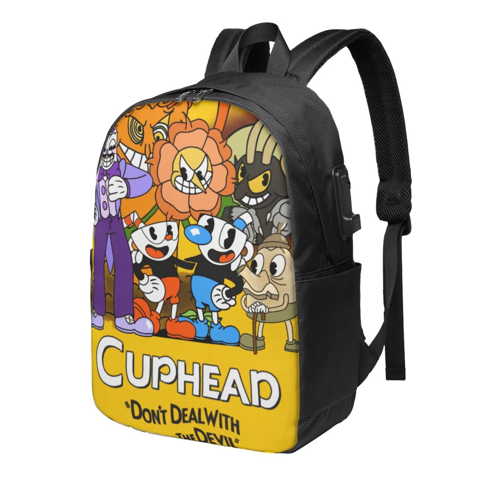 MUG ×PORTER BACKPACK Cuphead Mugman Laptop Backpack Daypack School Student Bookbag