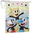thumbnail image 1 of Cuphead Mugman Ms. Chalice Shower Curtain Bathroom Decor Polyester Waterproof Bath Curtains With Hooks 60x72 Inches, 1 of 8