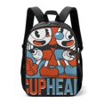 thumbnail image 1 of Cuphead Mugman School Bag Daypack Multipurpose Backpack Satchel Bookbag Oxford Cloth Adjustable Shoulders Rucksack, 1 of 6