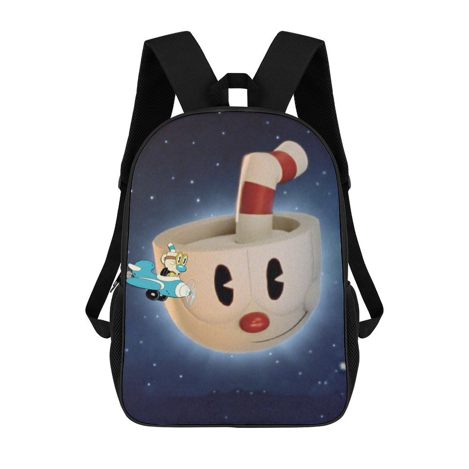 Cuphead Mugman School Bag Laptop Backpack Casual Shoulders Daypack ...