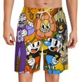 thumbnail image 1 of Cuphead Mugman Short Sweatpants Summer Daily Cozy Lounge Shorts 3D Printed Beach Shorts Sweatpants With Drawstring And Pockets, 1 of 7