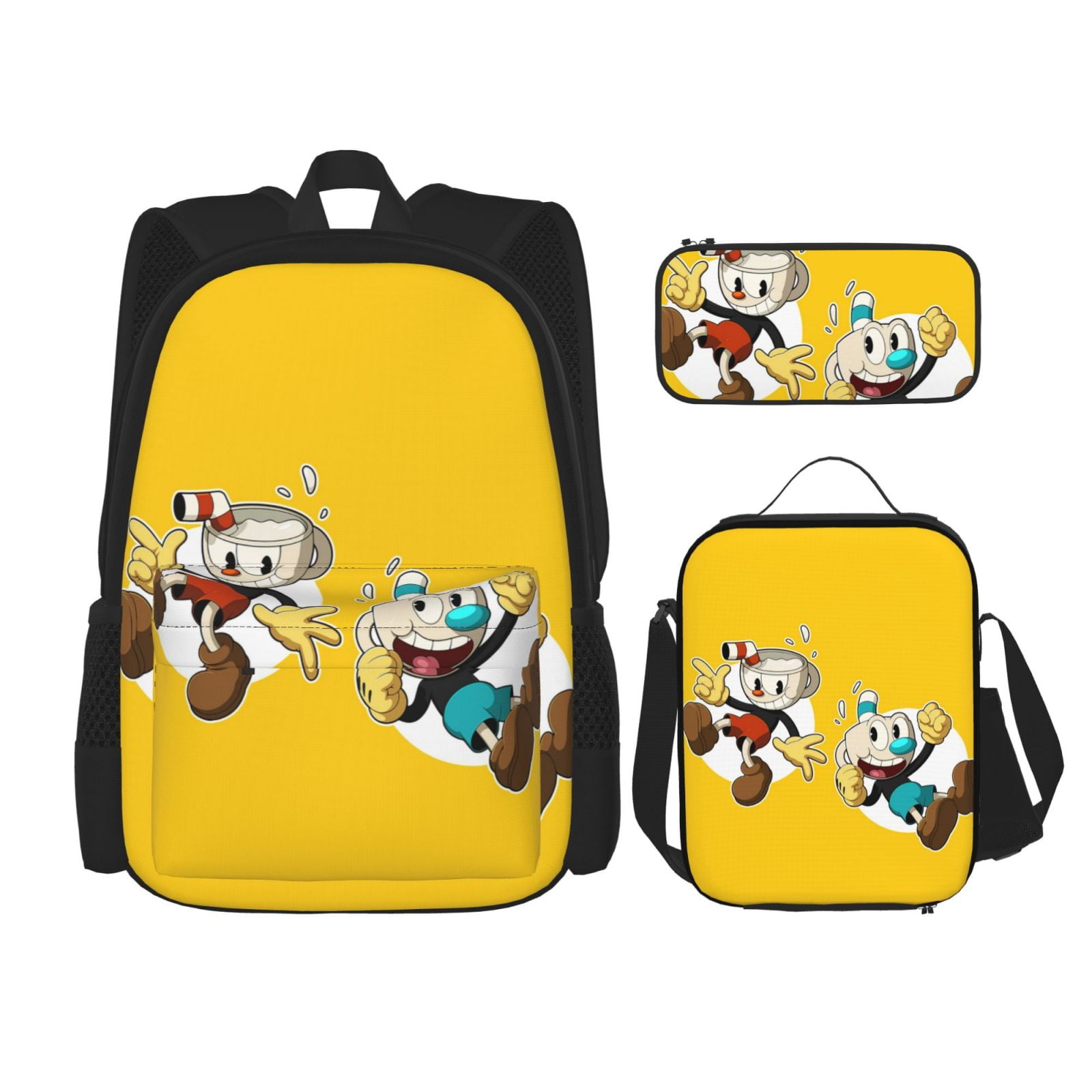 Cuphead Mugman Travel Camping Work Backpack for Womens/Mens Gifts Basic