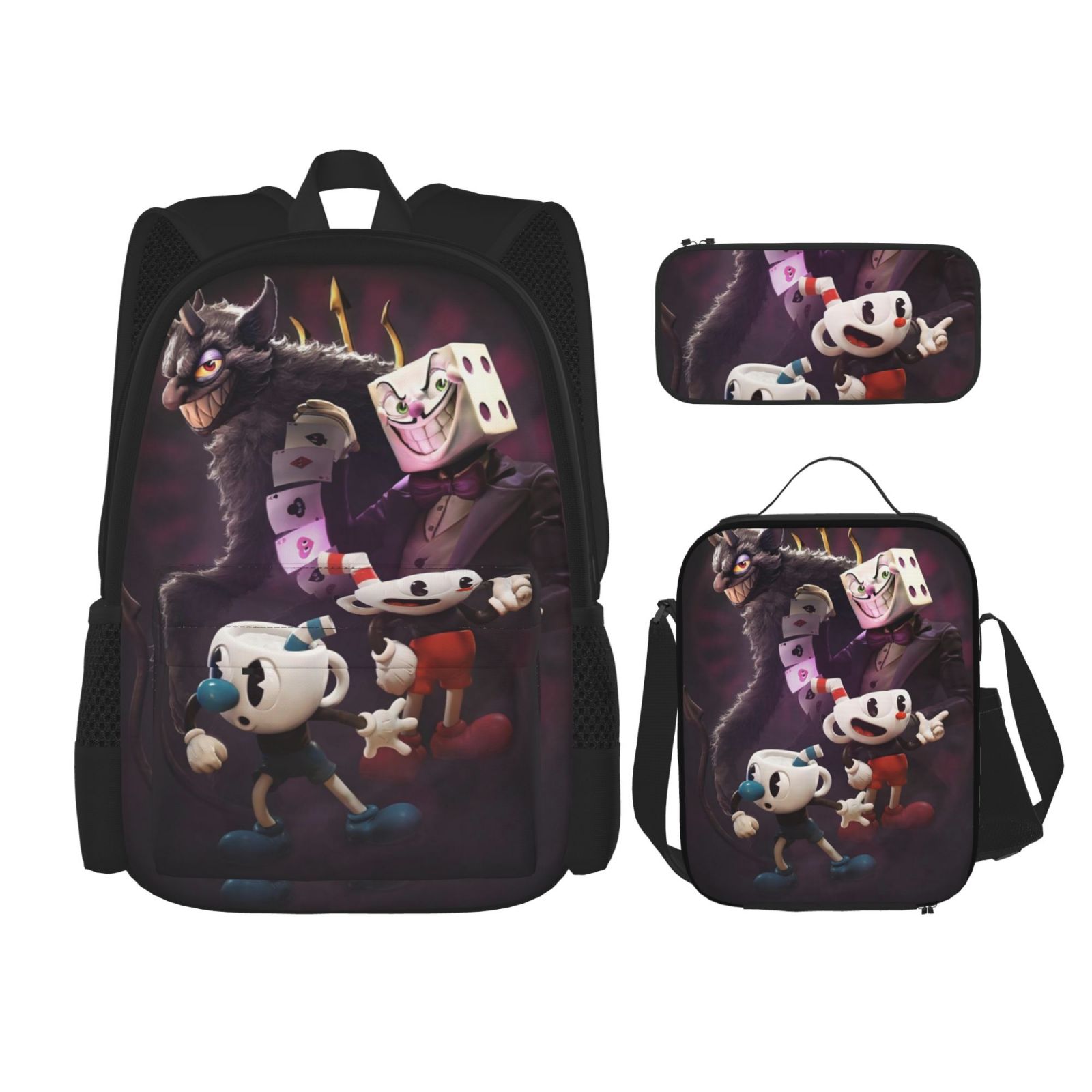 Cuphead Mugman Travel Camping Work Backpack for Womens/Mens Gifts Basic ...