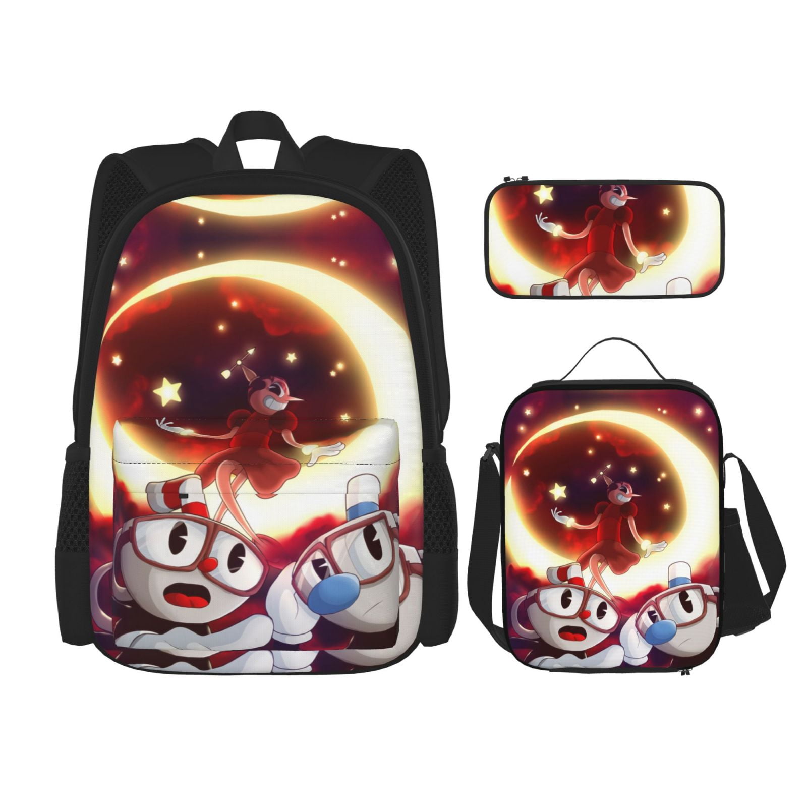 Cuphead Mugman Travel Camping Work Backpack for Womens/Mens Gifts Basic