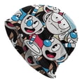 thumbnail image 1 of Cuphead Pattern Slouchy Hat For Men Women Teen Unisex Winter Hat Elastic Knitted Beanie Hats, 1 of 8