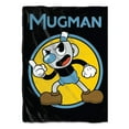 thumbnail image 1 of Cuphead Retro Mugman 45 x 60 Inch Fleece Throw Blanket, 1 of 4