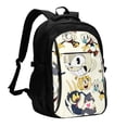thumbnail image 1 of Cuphead Show Backpack Schoolbag Large Capacity Daypack Bookbag Satchel Notebook Laptop Backpack Travel Bag USB Rucksack, 1 of 7