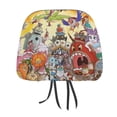 thumbnail image 1 of The Cuphead Show Car Headrest Cover 2 Pcs Vehicles Seat Pillow Cover Protector Accessories Decor Auto Front/Rear Seats Head Rest Cover 2 Pcs Universal Fit Most Cars Sedan SUV Van, 1 of 7