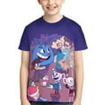 thumbnail image 1 of Cuphead Show Mugman Youth Unisex T-Shirt Crewneck Short Sleeve Double-Sided Print Tee Shirts Top For Boys Girls Kid Teen X-Large, 1 of 6