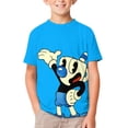 thumbnail image 1 of Cuphead T-Shirts for Boys Girls, Kids 3D Print Short Sleeve, Unisex Crew Neck Tee Shirts for Youth, 1 of 9