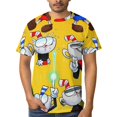 thumbnail image 1 of Cuphead T-Shirts for Men Women, Anime Short Shirts, Unisex Short Sleeve Tops, Crew Neck Tee Shirts, S-4XL, 1 of 8