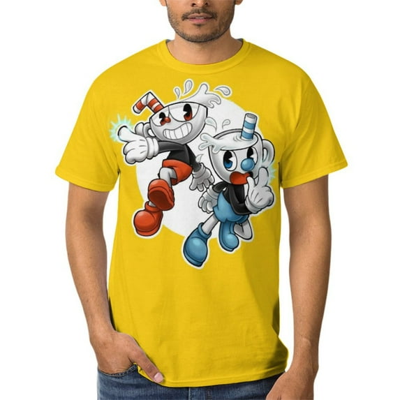 Cuphead T-Shirts for Men Women, Anime Short Shirts, Unisex Short Sleeve Tops, Crew Neck Tee Shirts, S-4XL