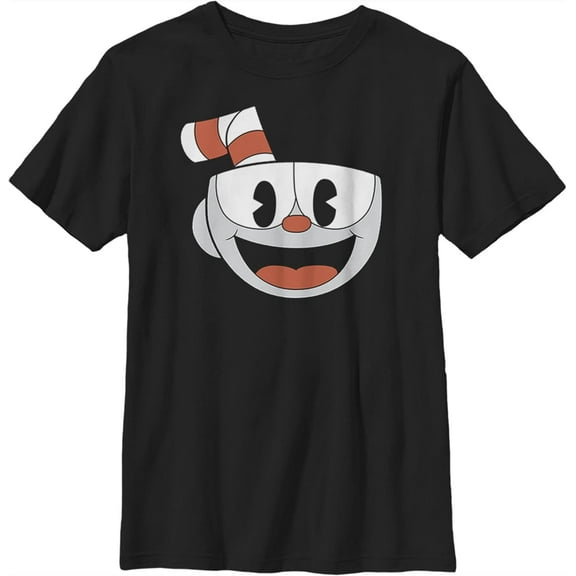 Cuphead T-shirts Cartoon Short Sleeve Crew Neck Soft Fitted Tees summer T-shirts for men and women