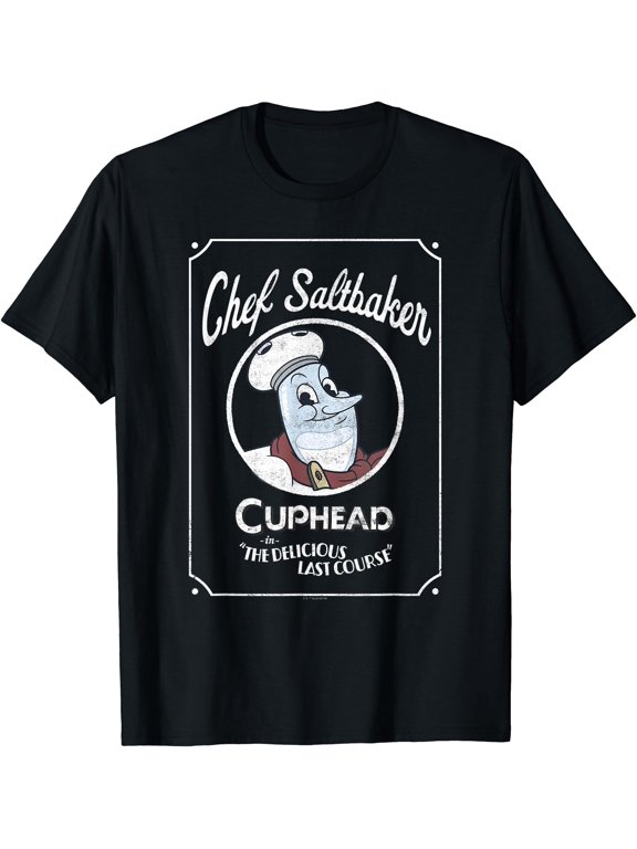 Cuphead The Delicious Last Course Chef Saltbaker Poster T-Shirt Unisex S-5XL Hot Trending Shirt Birthday Gift