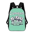 thumbnail image 1 of Cuphead The Delicious Last Course School Bag Laptop Backpack Casual Shoulders Daypack Bookbag Student Satchel Adjustable Knapsack Rucksack 17 Inch, 1 of 8