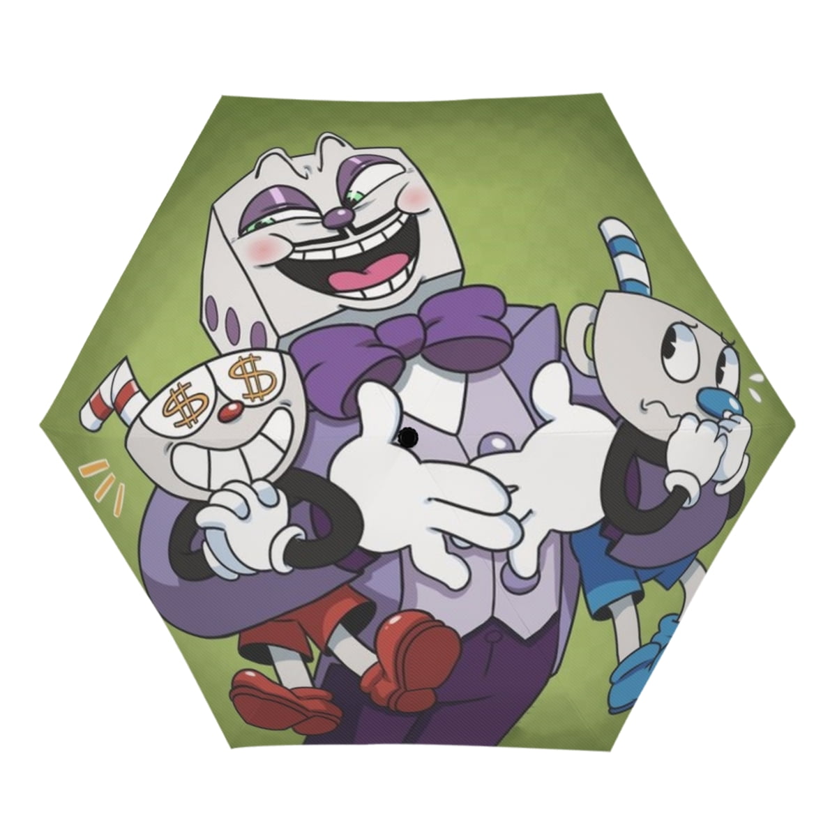 Cuphead UV sunshade manual open and close, compact, portable, UV coating, rain, wind
