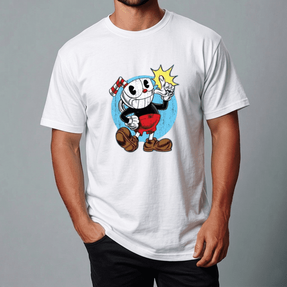 Cuphead by RynoArts with Game Graphic Style Unisex T-Shirt,S- 5XL