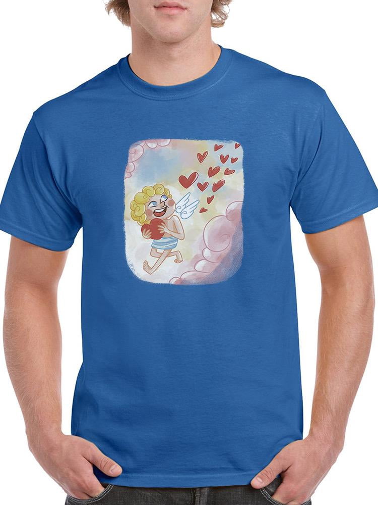 Cupid And Hearts T-Shirt Men -Smartprints Designs, Male 5X-Large ...