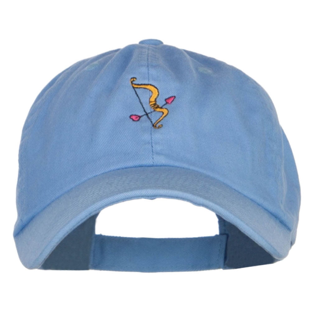 Cupid Bow Arrow Embroidered Low Cap - Sky Blue OSFM - Walmart.com