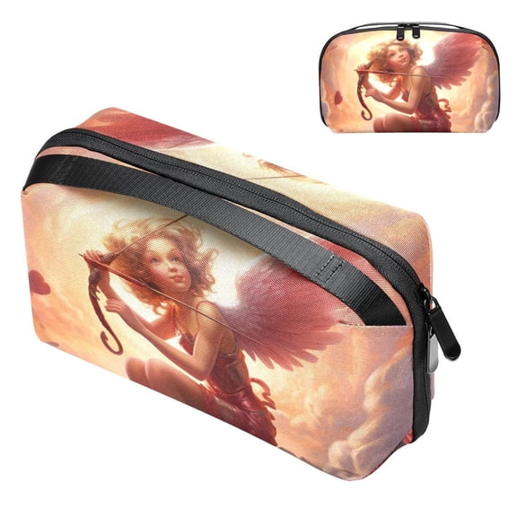 Cupid Digital Pouch Oxford Fabric Waterproof USB Charger Multi Cable Cord Organizer 5.9x9.44x3.14 in