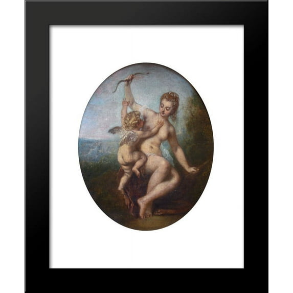 Cupid Disarmed 20x24 Framed Art Print by Antoine Watteau