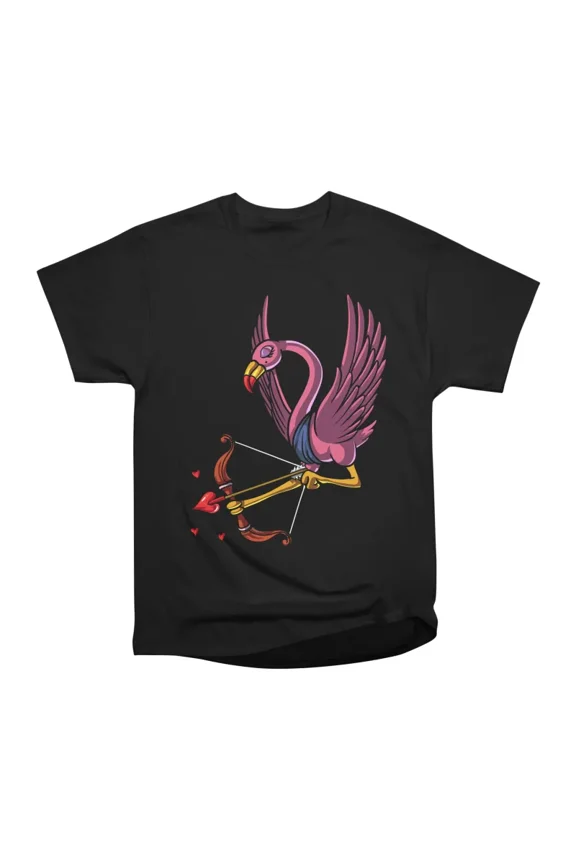 Cupid Flamingo T-Shirt Tee Gift For Him Merch For Her Apparel For Friend