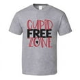 thumbnail image 1 of Cupid Free Zone Tee Funny Tshirt Anti-valentine's Day T Shirt, 1 of 8