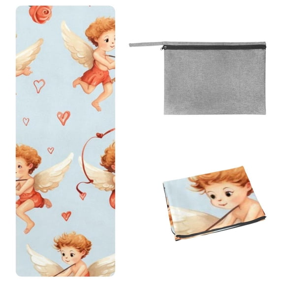 Cupid Gym Towel with Storage Bag, 72.8"x26.8" - Suitable for Yoga, Pilates, Fitness - Yoga Blankets, Yoga Towel, Yoga Towels