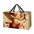 thumbnail image 1 of Cupid Large Oxford Cloth Grocery Basket - Foldable Shopping Bag for Picnics & Shopping, 1 of 7