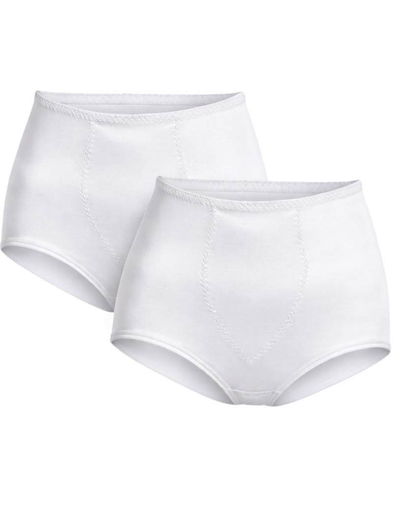 Cupid Light Control Shapewear Panty Brief with Tummy Panel 2-Pack Women ...