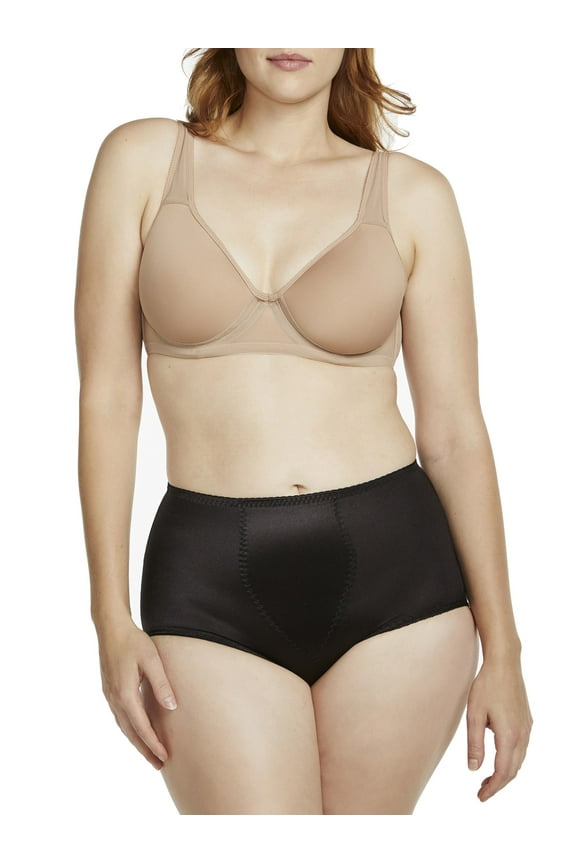 Women's 4-Pack Light Control Shapewear Panty Brief with Tummy Panel