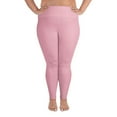 thumbnail image 1 of Cupid, Pink Plus Size Leggings, Pink Leggings for Plus Size, Big Size Pink Leggings, Pink Leggings for Big Women, 1 of 17