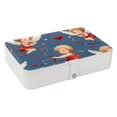 thumbnail image 1 of Cupid Portable PU Leather Earring Holder Organizer with Removable Compartment and Storage Box, 1 of 6