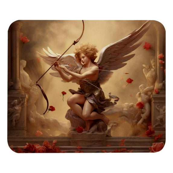 Cupid Printed Gaming Mousepad Desk Mat, Non-Slip Rubber Bottom Mouse Mat 8.3x9.8 Inch - Suitable for Office and Gaming