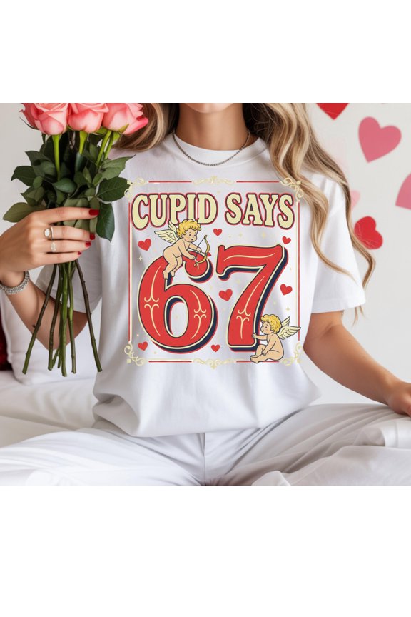 Cupid Says 67 Valentine TShirt