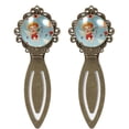 thumbnail image 1 of Cupid Set of Two Vintage Copper-Colored Lace Bookmarks - Stainless Steel Book Accessories for Book Markers and Gifts, 1 of 5
