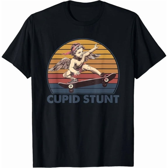 Cupid Stunt Unhinged Cringe Funny Inappropriate Unisex T-Shirt, for men & women, up to size 5XL