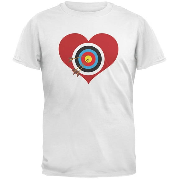 Cupid Target White Adult T-Shirt - Large