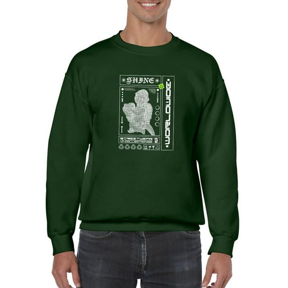 Cupid Techno Style Sweatshirt Men -Image by Shutterstock, Male Medium