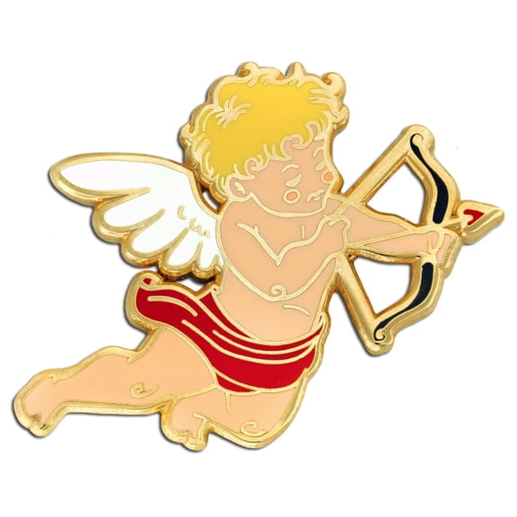 Cupid Valentine's Day Holiday Enamel Lapel Pin - 10 Pack