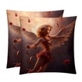 thumbnail image 1 of Cupid Velvet Pillow Covers Set of 2 with Unique Patterns for Decorative Pillows - 16x16, 18x18, 20x20 Inches for Various Occasions, 1 of 6