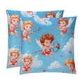 thumbnail image 1 of Cupid Velvet Pillow Covers Set of 2 with Unique Patterns for Decorative Pillows - 16x16, 18x18, 20x20 Inches for Various Occasions, 1 of 6