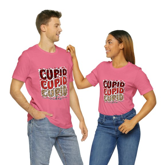 Cupid Vibes Valentines Day Unisex Jersey Short Sleeve Tee