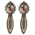 thumbnail image 1 of Cupid Vintage Copper-Colored Lace Bookmarks: Set of 2 Stainless Steel Book Marks, Gifts for Book Lovers and Readers, 1 of 5