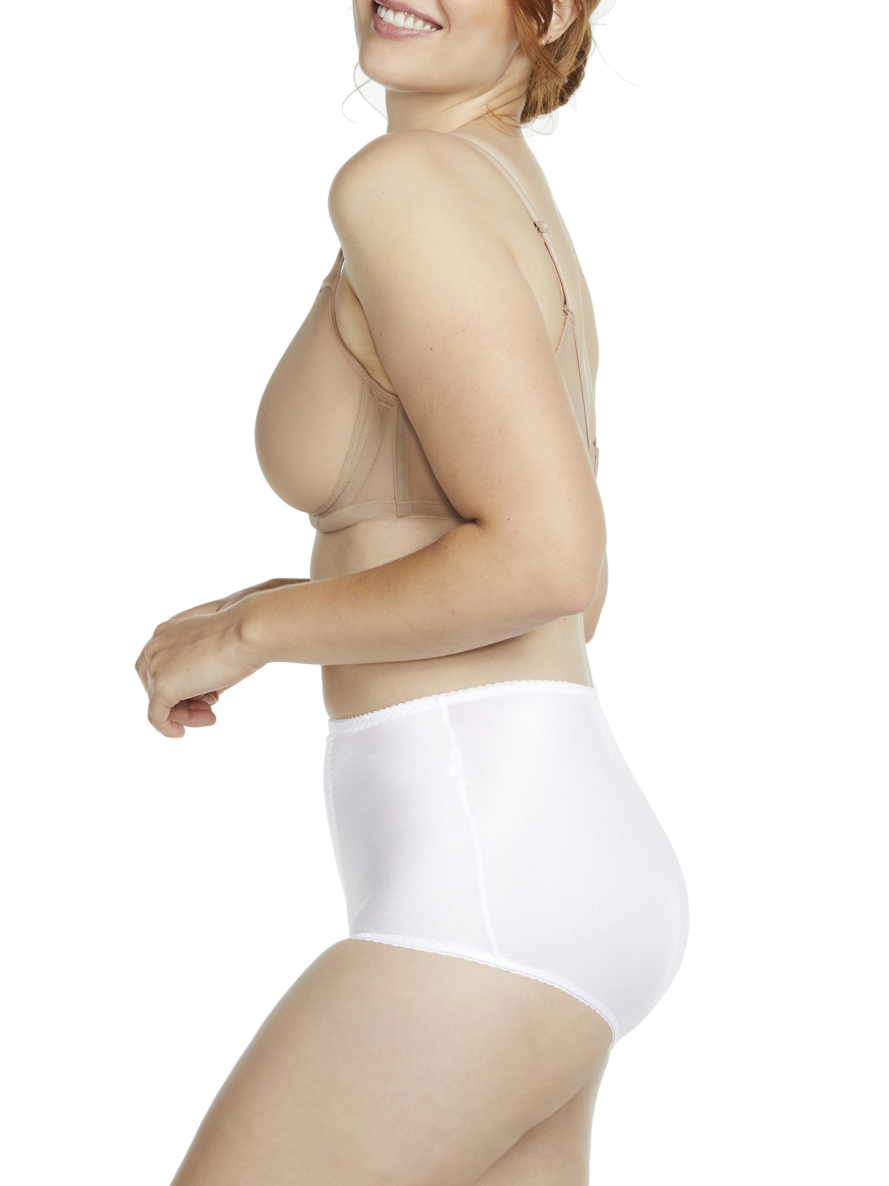 Cupid Women's 2-Pack Light Control Shapewear Brief with Tummy Panel 