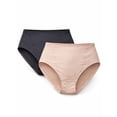 thumbnail image 1 of Cupid Women's 2-Pack Modern Light Shaping Briefs, Sizes S-2XL, 1 of 9